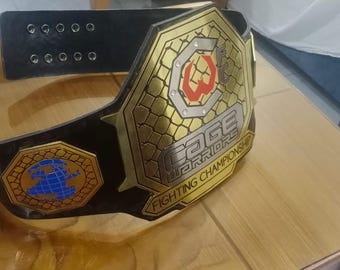 WWC World heavy weight championship Metal belt with Original Leather Strap 2mm|Brass Plate Belt|Premium Leather|Handmade Champion Belt
