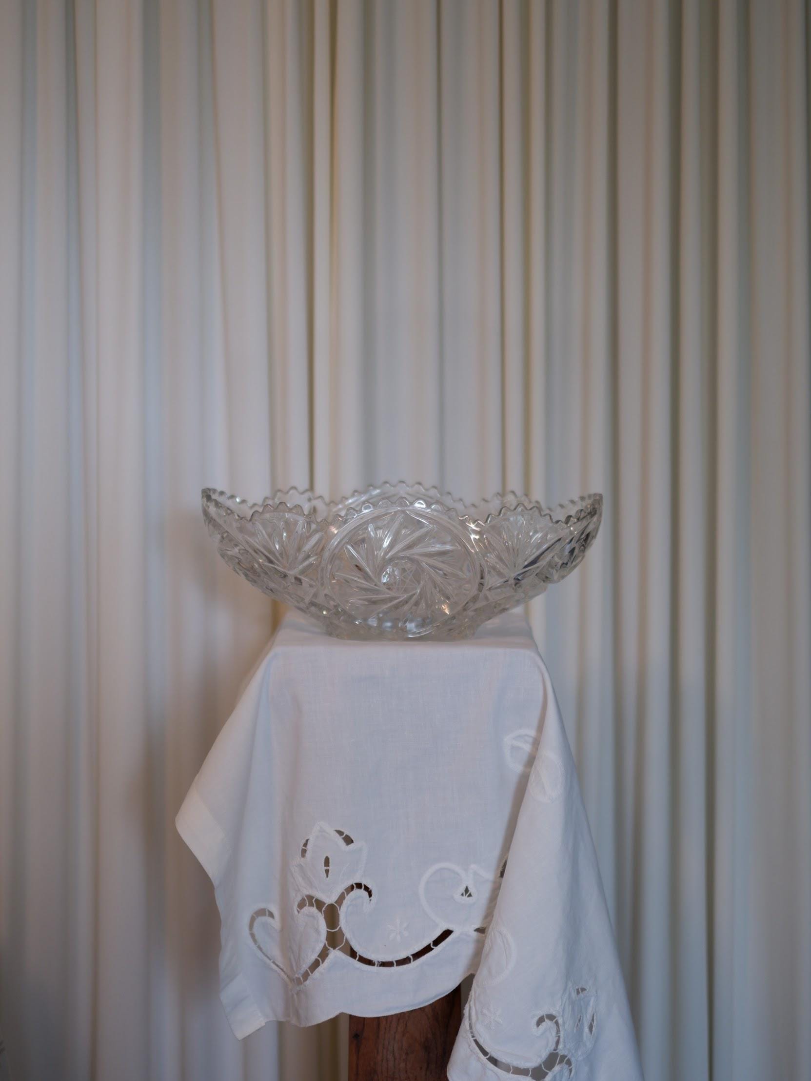 Pinwheel Crystal Oval Bowls - Etsy