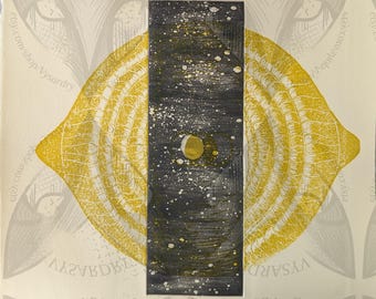 Untitled [original linocut and intaglio print]