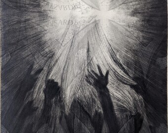 Untitled [original mezzotint/intaglio print]