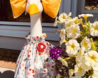 Porch Goose Outfit – Sommerkleid im Bienenkorb-Stil. Maßanfertigung!
