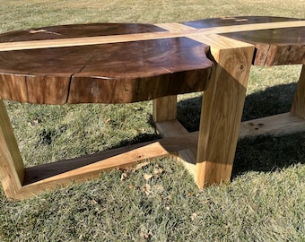 Custom Walnut & Maple Coffee Table