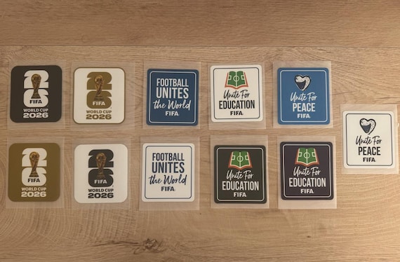 World Cup 2026 Sleeve Patches | Iron-On Soccer Jersey Badges (Tournament Emblem, Round Patches)