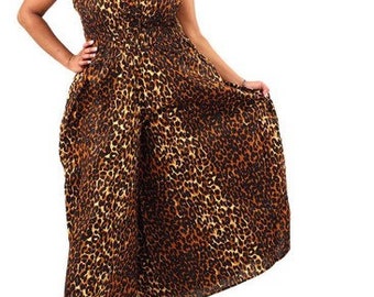 Leopard print jumpsuit