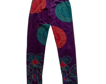 Pantalón de terciopelo Gianni Versace vintage de los años 80, talla pequeña (42 italiana)