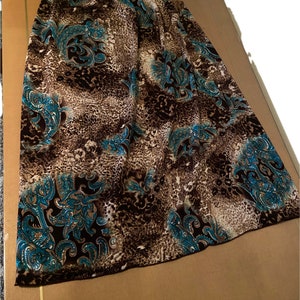 Y2K Vintage Leopard Print & Paisley Skirt vintage Size 14