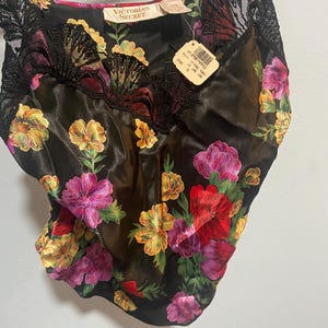 1980s Vintage Gold Label Victorias Secret Floral Cami Never Worn Orinal Tags