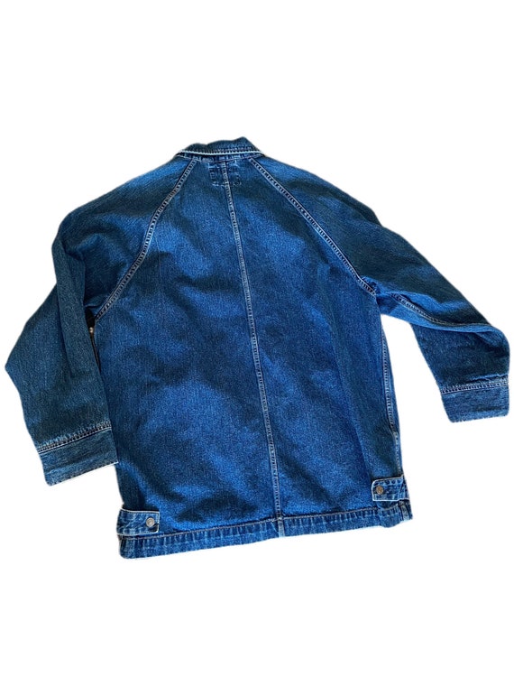 LEVI’S / 90's USA BIG SIZE denim jacket Vtg Levi's 90's Denim Trucker Jacket Large Flannel Lined