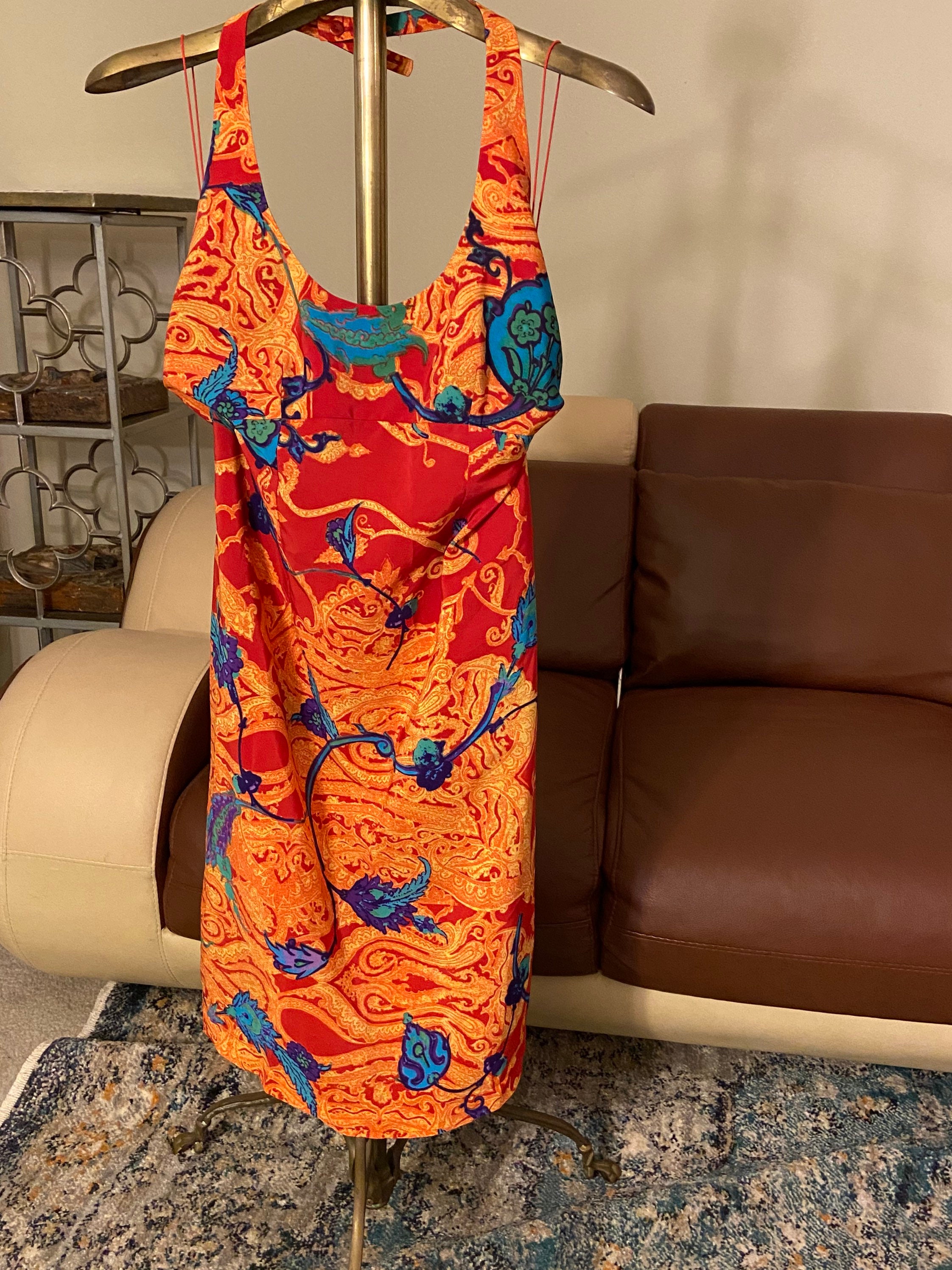ド*ん様 【希少】 80’s 90’s KENZO ケンゾー アーカイブ ドレス 80s Vintage KENZO Jungle Mixed Pattern Halter Neck Dress by