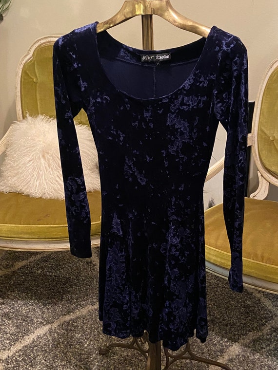 Betsey johnson hotsell velvet dress