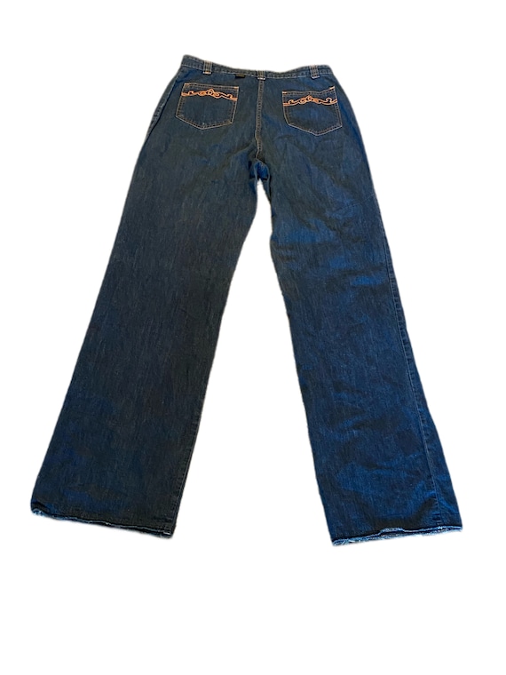 1970s Vintage Dittos High Waisted Jeans With Embr… - image 10