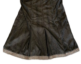 Falda Vintage Custo Barcelona Estampado Serpiente Cintura 32,50 cm Talla Mediana