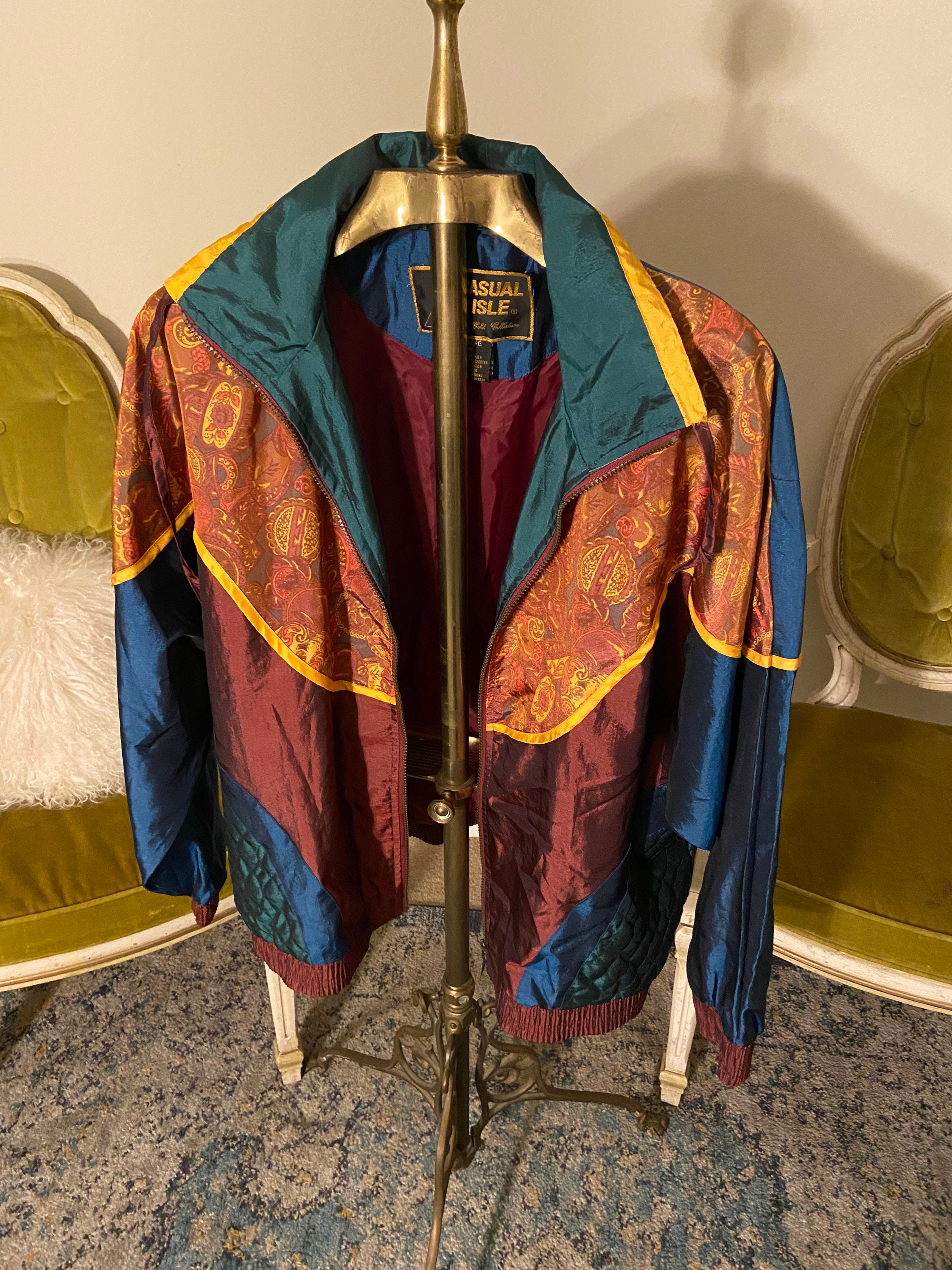 1980s/1990s Vintage Color Blocked, Quilted Patterned Casual Isle Gold Collection Multicolor Track Suit Style Size Medium - Etsy 1980s/1990s Vintage Color Blocked, Quilted Patterned Casual Isle Gold Collection Multicolor Track Suit Style Size Medium - Etsy