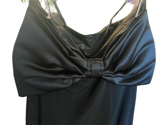 80s Vintage French Designer Louise Feraud Black R… - image 10