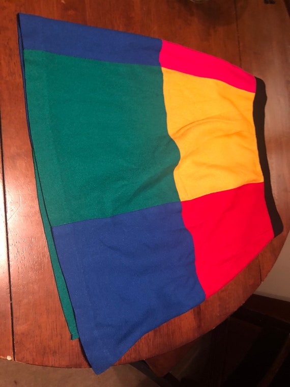 Color block 80s skirt - image 3