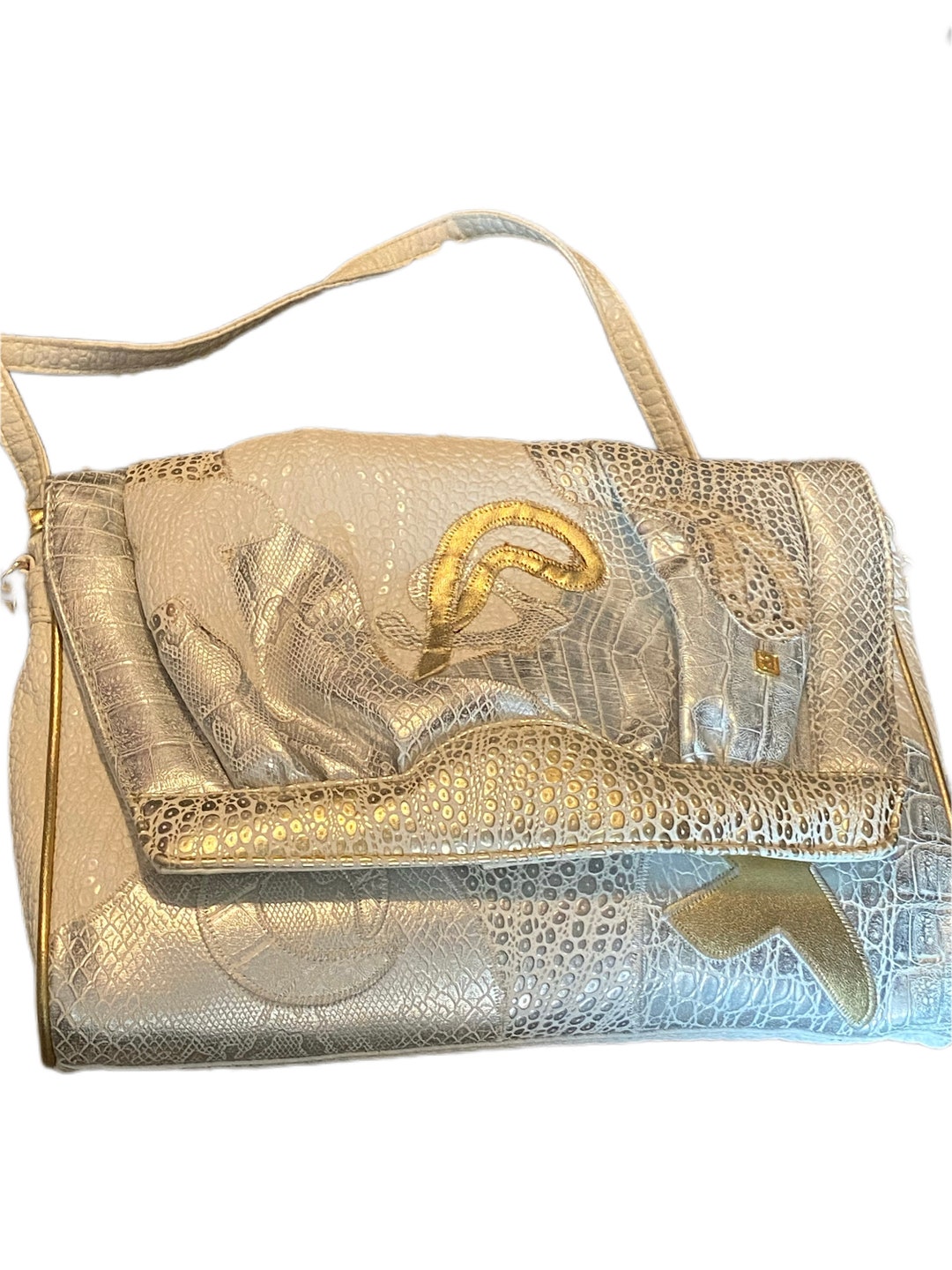 【Golden 】California Golden Star N-S Bag Golden Goose Star Bag - Glitter Leo Pony Star | Garmentory