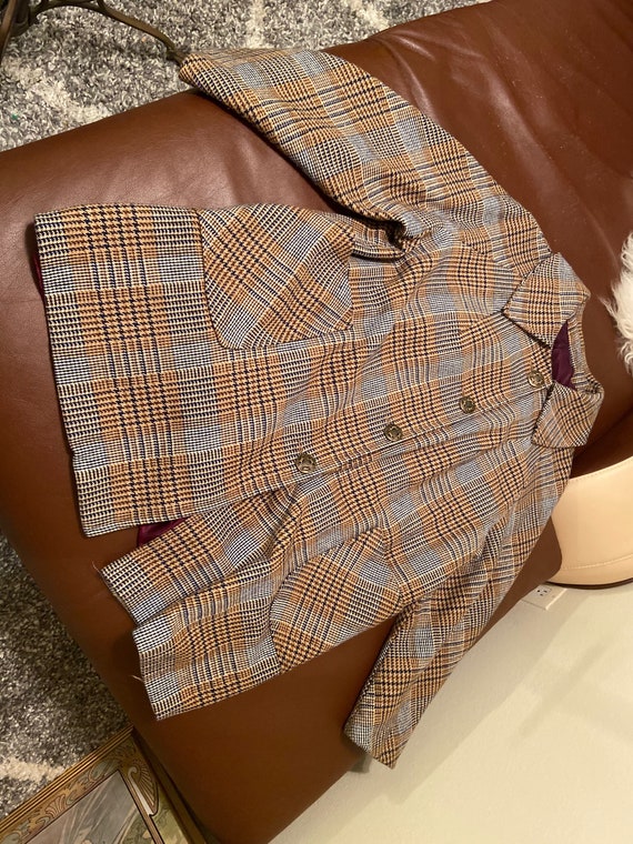 60's Houndstooth Winder Coat by I.Magine & Co main image 0