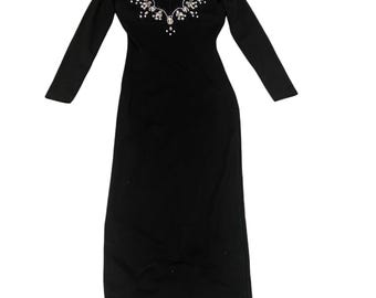 Vintage 80's Contempo Long Sleeve Casuals Maxi Dress Sz M. - Etsy