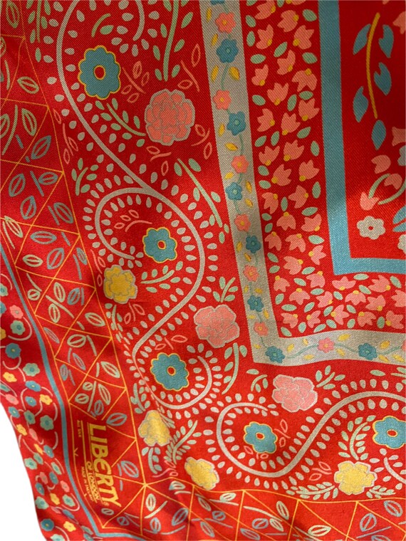 1970’s to 80’s Vintage Liberty Of London Red Mult… - image 2