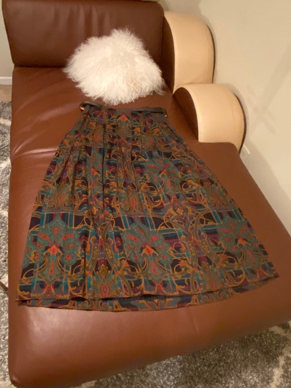 80s Vintage Posh Preppy Midi Skirt By Jones of Ne… - image 9