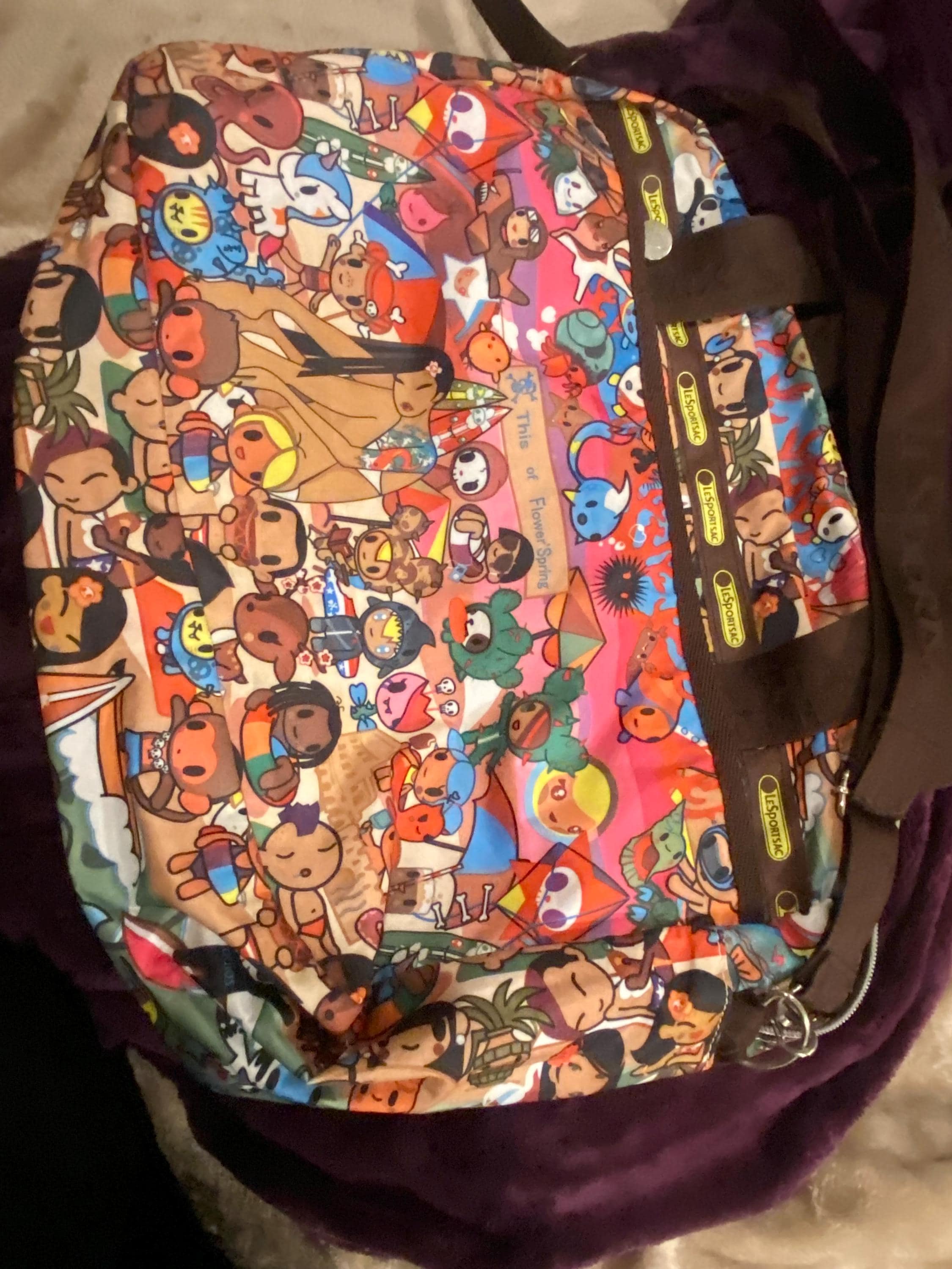 Rare Vintage 2000s Tokidoki Bag Collab With Lesportsac 