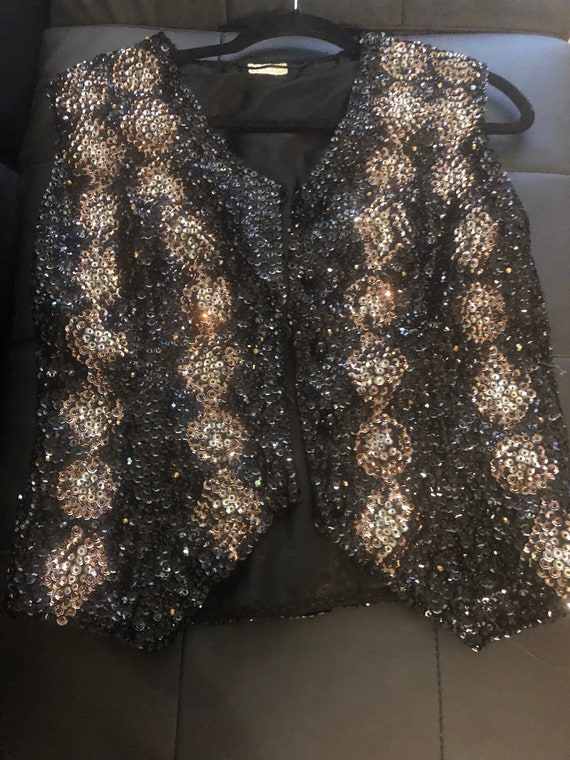 Vintage Beaded, Sequins Vest