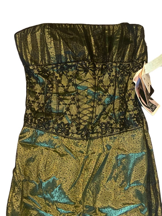 dress with romper Blooming Beauty Strapless Mini Romper Dress - Cream and Blue, Medium | Hazel and Olive