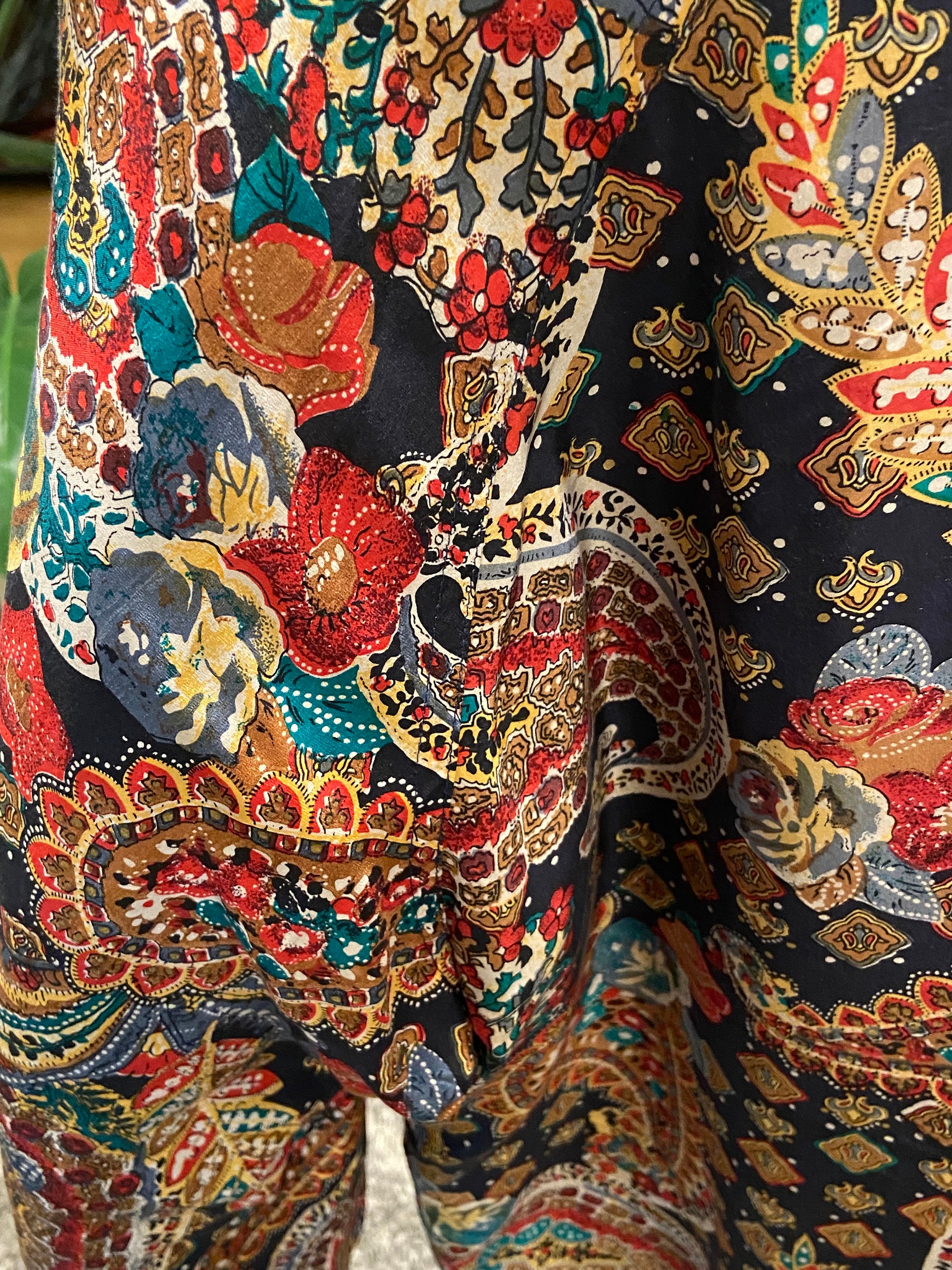 ジャケット・アウター 90s vintage Silk Floral Pattern Jacket L 90s Vintage Silk Paisley Floral Zip up Jacket - Etsy