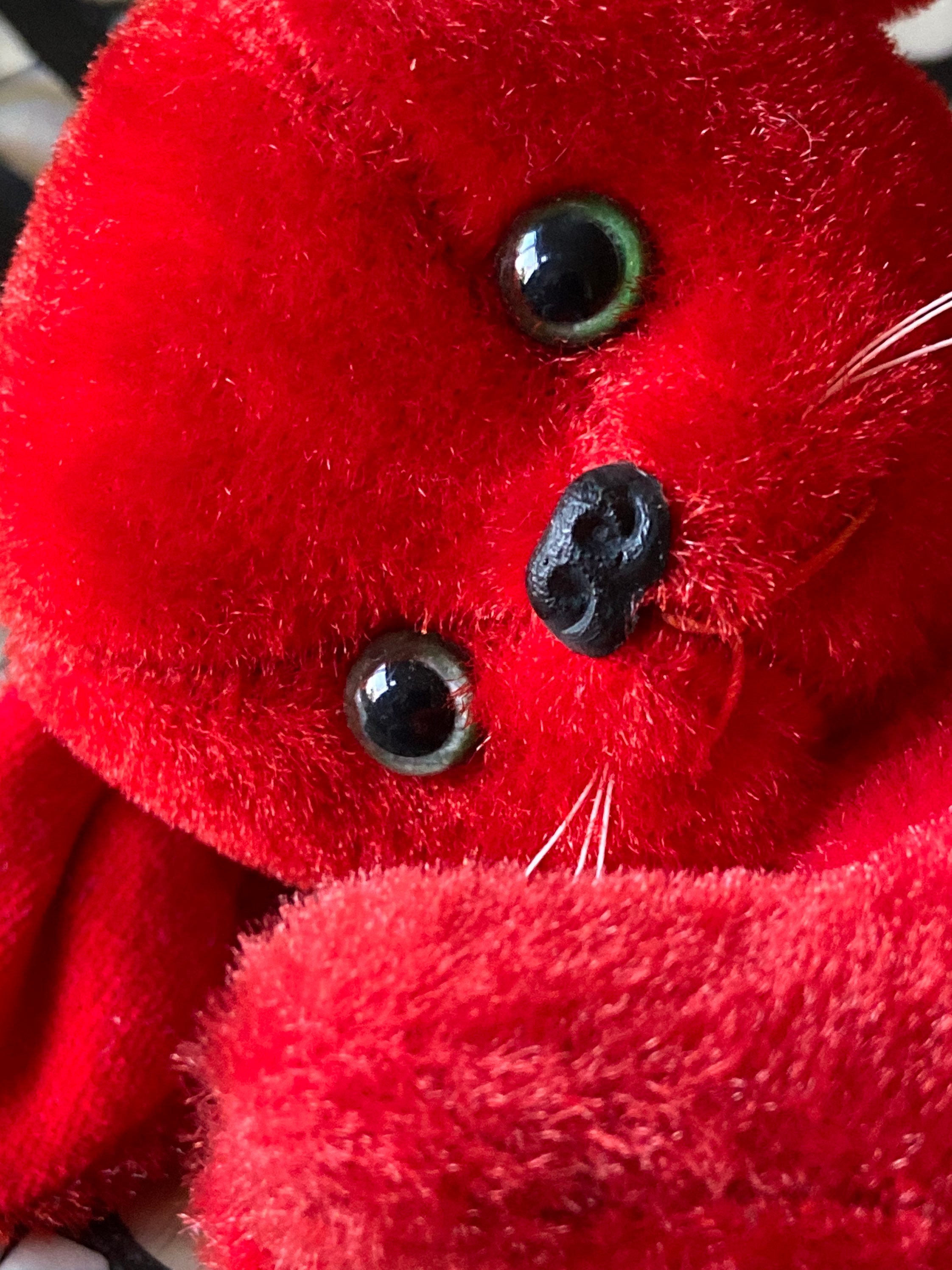 1968 Vintage Red Plush Vintage Cat With Original Tags by KAMAR - Etsy