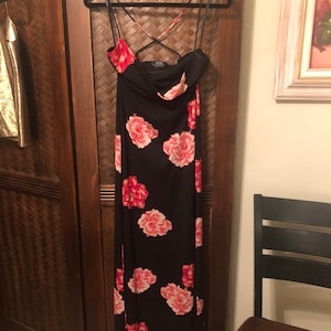 BCBG ankle length vintage floral dress