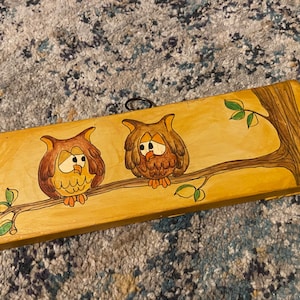 1970 Original Artwork Cartoon Owls By Snead Signed & Dated