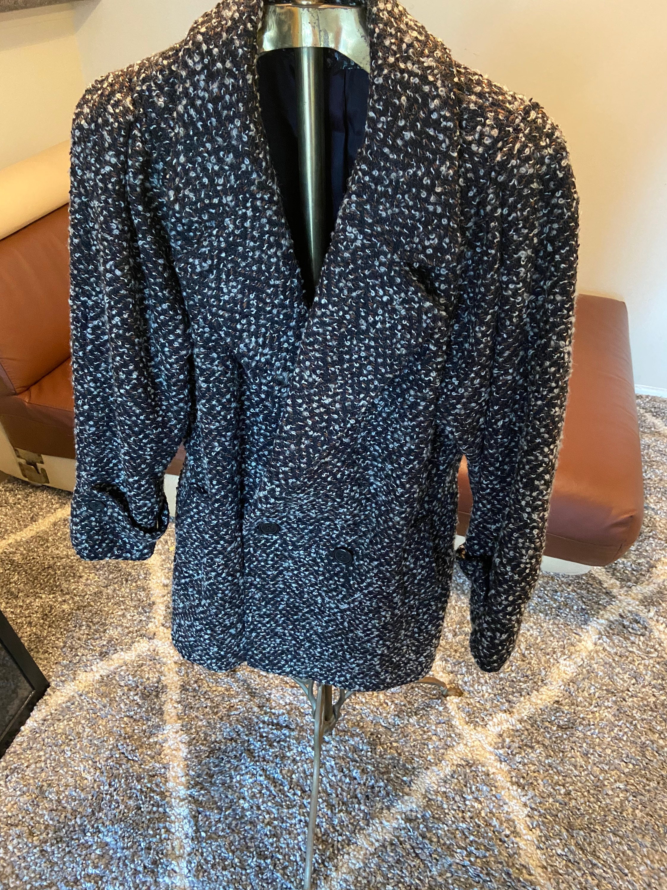 80's Vintage Tweed Jacket - Etsy