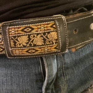 70er/80er Jahre Boho Glam Vintage Gürtel Gr. 35 bis 41,5