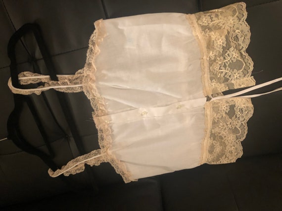 Vintage JC Penneys  lined lace tank size small - image 3