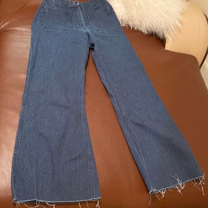 70s Vintage High Waisted Flare Jeans size 26 waist