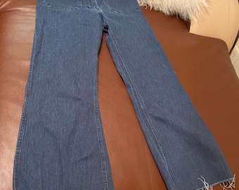 70s Vintage High Waisted Flare Jeans size 26 waist