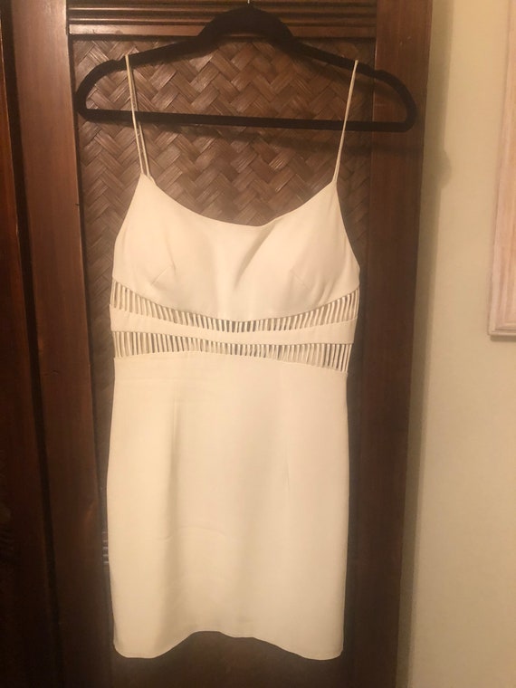 90s vintage off white dress by Cache, size 4 - image 10