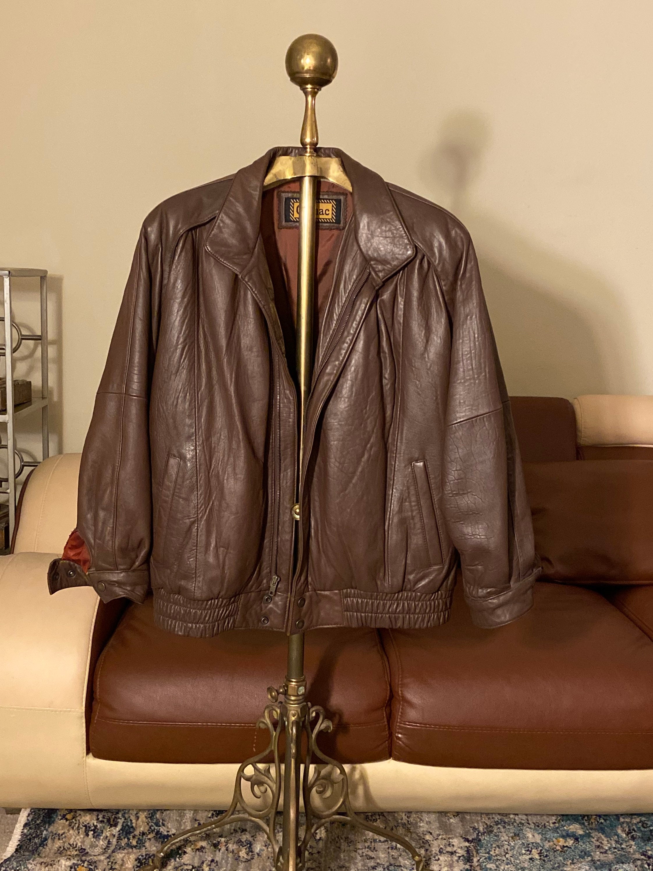 80s Leather Bomber - Etsy 80s Leather Bomber - Etsy