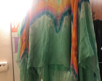 Very Rare Rainbow Tie Dye  1970s HALSTON Skirt or Dress
