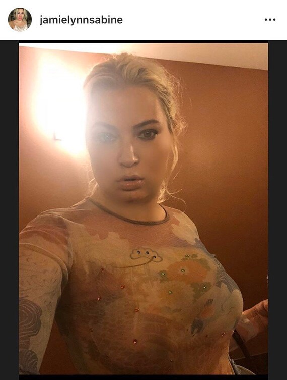 90s Vintage Sheer Bedazzled Mesh Top