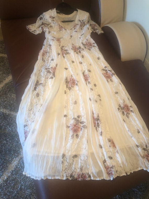 80s Vintage Floral Print Dress by Starina Boho Vic