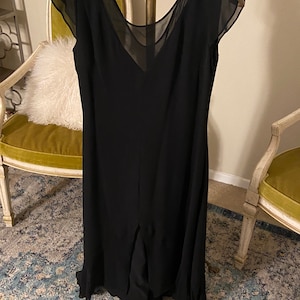 1990s Black Armani Dress Size 42 Italian