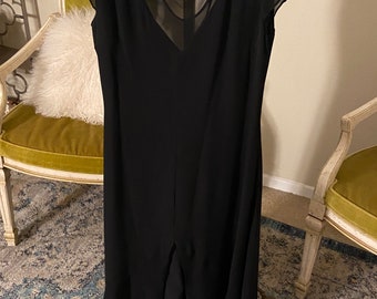 1990s Black Armani Dress Size 42 Italian