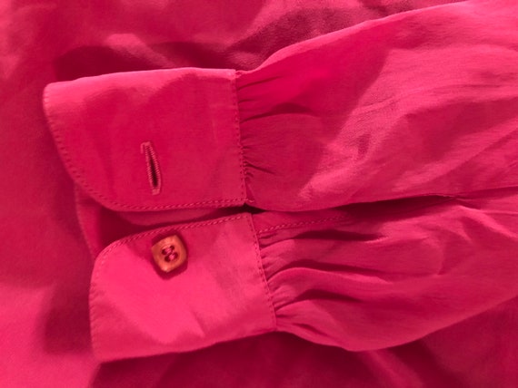 Hot pink Vintage 1980s Blouse by St. John - image 5