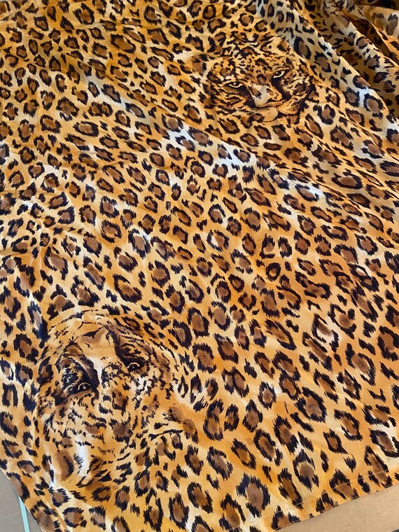 Leopard Print Corduroy Skirt - Vintage/ Used