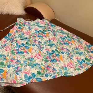 60s Vintage Floral Print Wrap Skirt JCPenney size medium