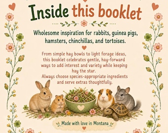 Futterideen, Rezeptheft für Kaninchen, Meerschweinchen und Chinchillas (Digitaler Download)