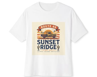 Route 66 Sunset Ridge Tee | Vintage Camper Desert Sunset