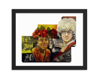 marsha y sylvia - impresión enmarcada