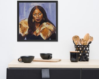 Foxy Brown - Póster enmarcado